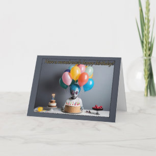 Tarjeta de cumpleaños de Zombie Wishes Boy