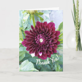 Tarjeta de cumpleaños Deep Purple Dahlia Flower