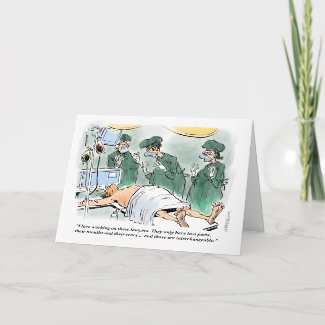 Tarjeta de cumpleaños del abogado de Cirugía (Anverso)