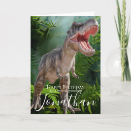 Tarjeta de cumpleaños del abuelo de Dinosaur