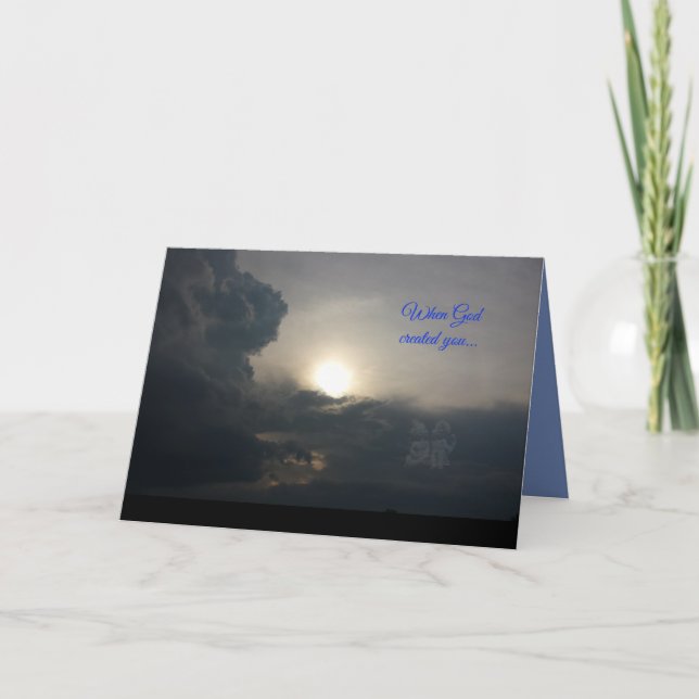 Tarjeta de cumpleaños del ángel (Anverso)