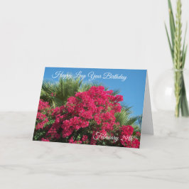 Tarjeta de cumpleaños del año bisiesto