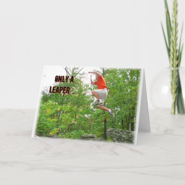 Tarjeta de cumpleaños del año bisiesto--Solamente (Anverso)