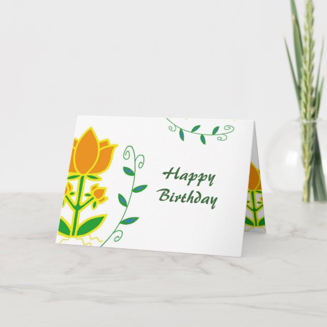 Tarjeta de cumpleaños del árbol de vida (Anverso)