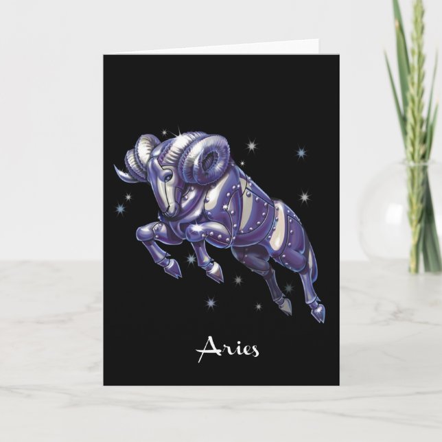 Tarjeta de cumpleaños del aries (Anverso)