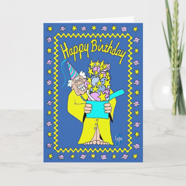 Tarjeta de cumpleaños del ASISTENTE PARA EL CUMPLE (Anverso)