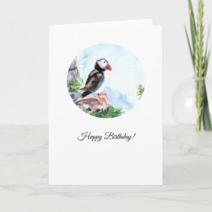 Tarjeta de cumpleaños del atún de aleta del Atlánt