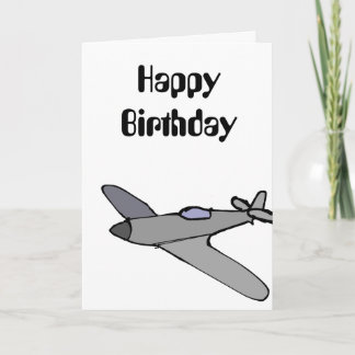 Tarjeta de cumpleaños del avión