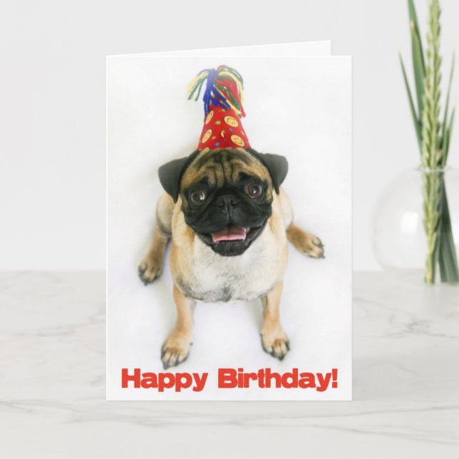 Tarjeta de cumpleaños del barro amasado (Anverso)