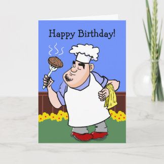 Tarjeta de cumpleaños del Bbq