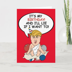 Tarjeta de cumpleaños del bebé Trump - es mi cumpl
