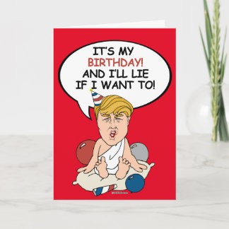 Tarjeta de cumpleaños del bebé Trump - es mi cumpl