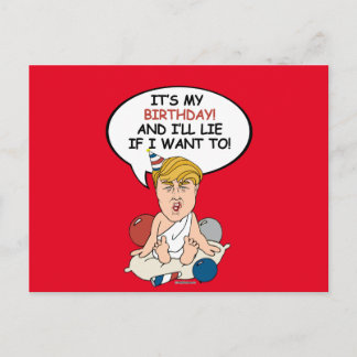 Tarjeta de cumpleaños del bebé Trump - es mi cumpl