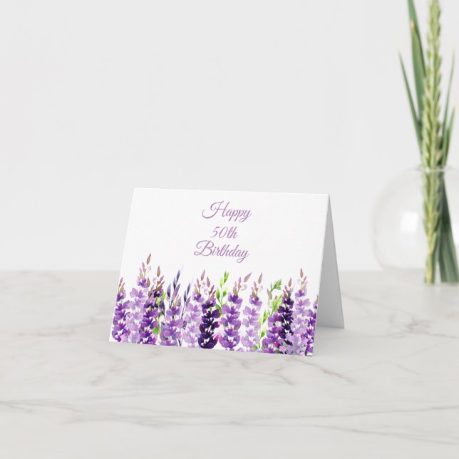 Tarjeta de cumpleaños del borde de lavadora de col (Anverso)