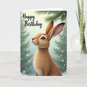 Tarjeta de cumpleaños del bosque pacífico