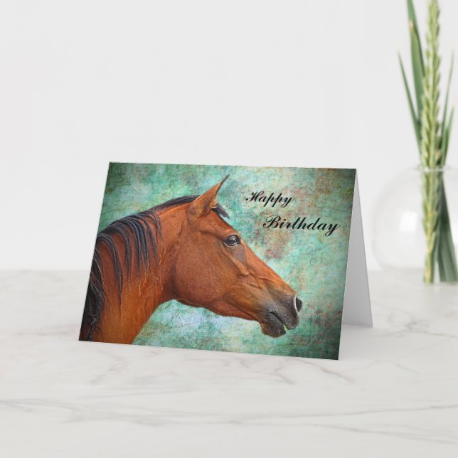 Tarjeta de cumpleaños del caballo (Anverso)