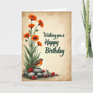 Tarjeta de cumpleaños del Cairn Aviar