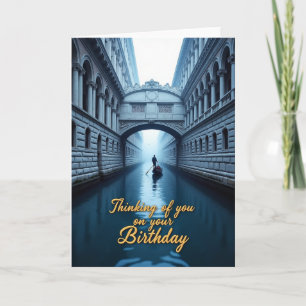 Tarjeta de cumpleaños del canal alegre