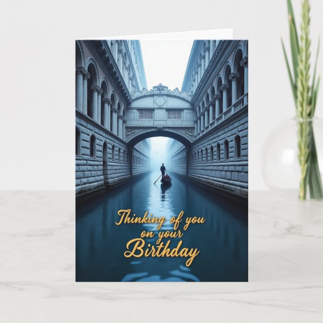 Tarjeta de cumpleaños del canal alegre (Anverso)