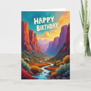 Tarjeta de cumpleaños del Cañón Alegre