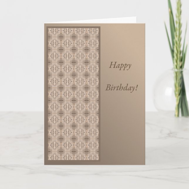 Tarjeta de cumpleaños del chalet del océano de la (Anverso)