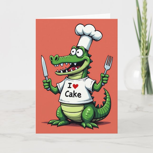 Tarjeta de cumpleaños del Chef Caimán (Anverso)