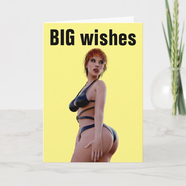 TARJETA DE CUMPLEAÑOS DEL CHICA BIKINI (Anverso)