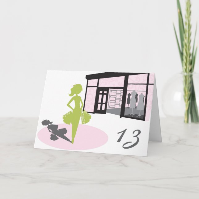 Tarjeta de cumpleaños del chica del comprador (Anverso)