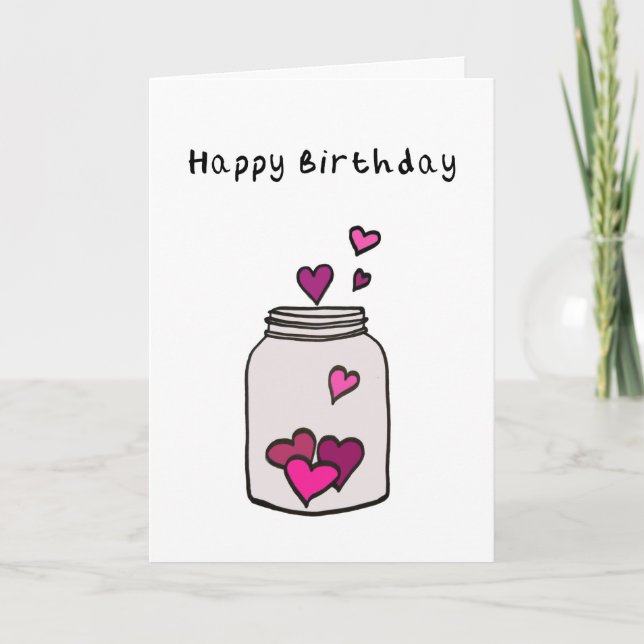 Tarjeta de Cumpleaños del Corazón (Anverso)