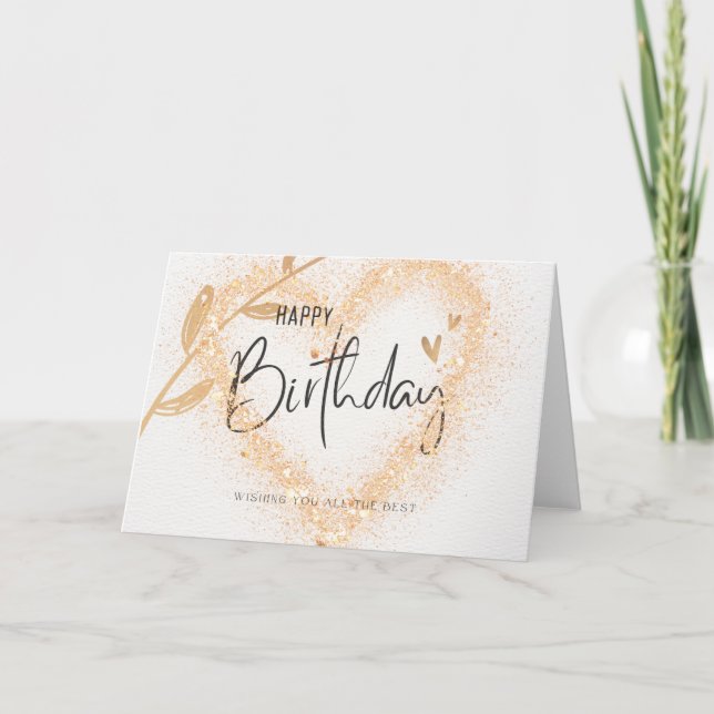Tarjeta de Cumpleaños del Corazón (Anverso)