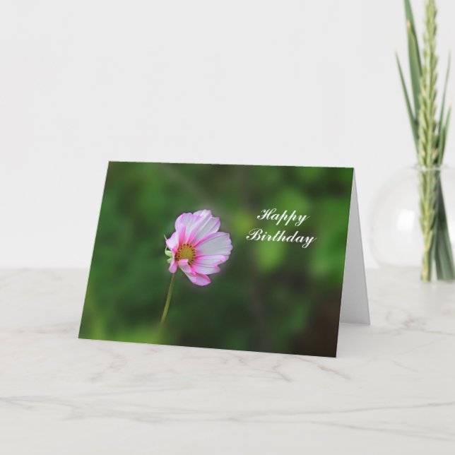 Tarjeta de cumpleaños del cosmos (Anverso)