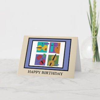 Tarjeta de cumpleaños del Cuarteto de String