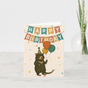 Tarjeta de cumpleaños del demonio de Tasmania - An