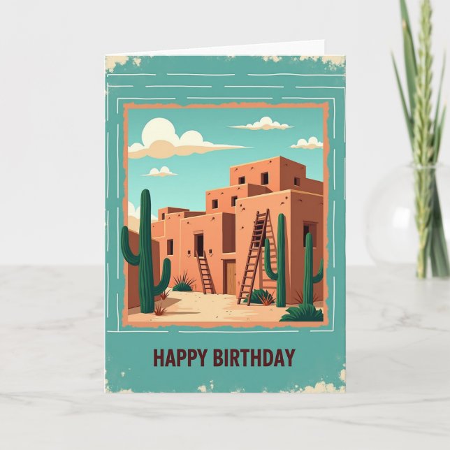 Tarjeta de cumpleaños del desierto (Anverso)