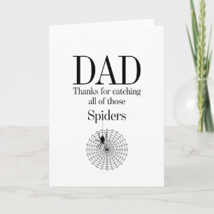 Tarjeta de cumpleaños del Día de Araña del Padre c