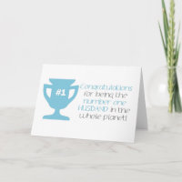 Tarjeta de cumpleaños del día de padre del marido