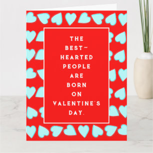 Tarjeta de cumpleaños del día de San Valentín