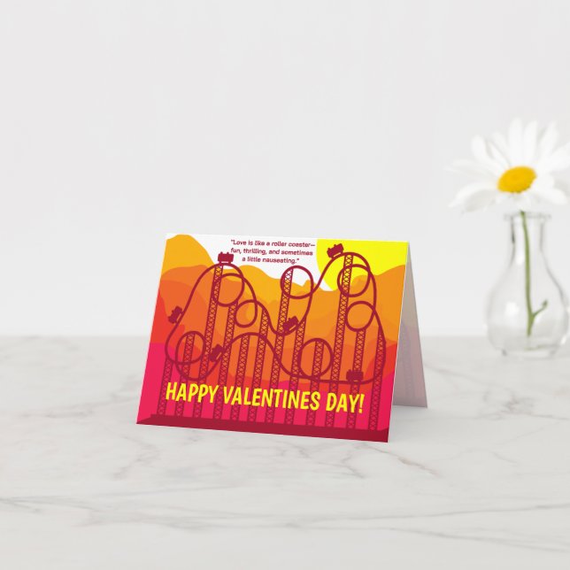 TARJETA DE CUMPLEAÑOS DEL DÍA DE SAN VALENTÍN CON  (Planta pequeña)