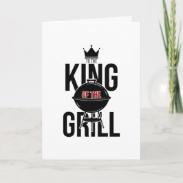 Tarjeta de cumpleaños del Día del Rey del Grill