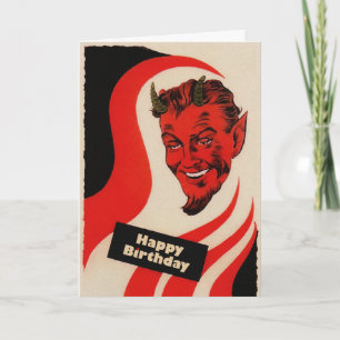 Tarjeta de cumpleaños del diablo