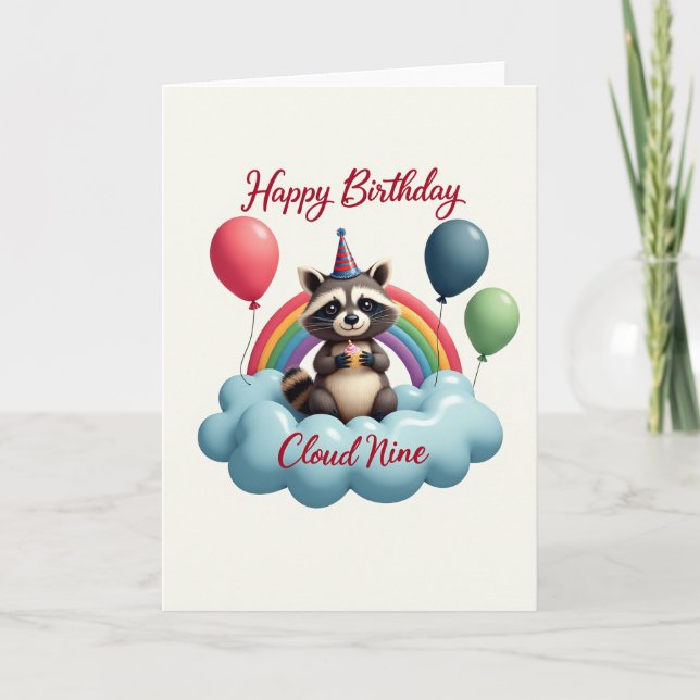Tarjeta de cumpleaños del dulce bosque (Anverso)