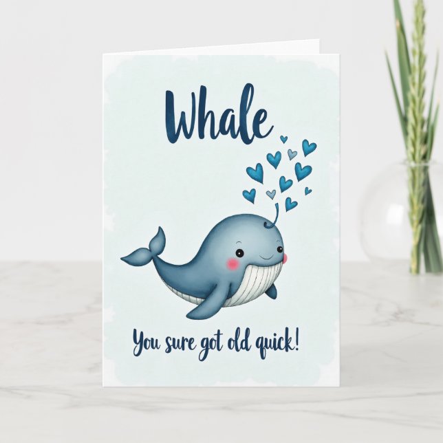 Tarjeta de cumpleaños del dulce océano (Anverso)
