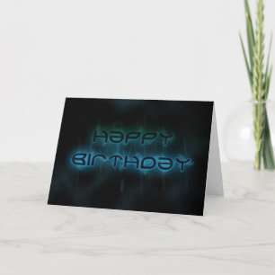 Tarjeta de cumpleaños del espacio