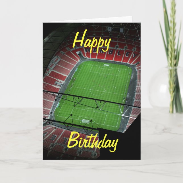 Tarjeta de cumpleaños del estadio Wembley (Anverso)