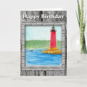 Tarjeta de cumpleaños del faro
