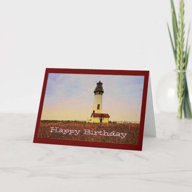 Tarjeta de cumpleaños del faro (Anverso)