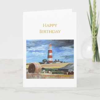 Tarjeta de cumpleaños del faro de Happisburgh