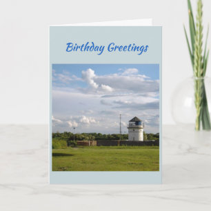 Tarjeta de cumpleaños del faro de Norfolk