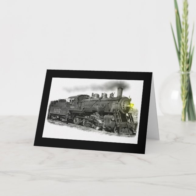 Tarjeta de cumpleaños del ferrocarril (Anverso)