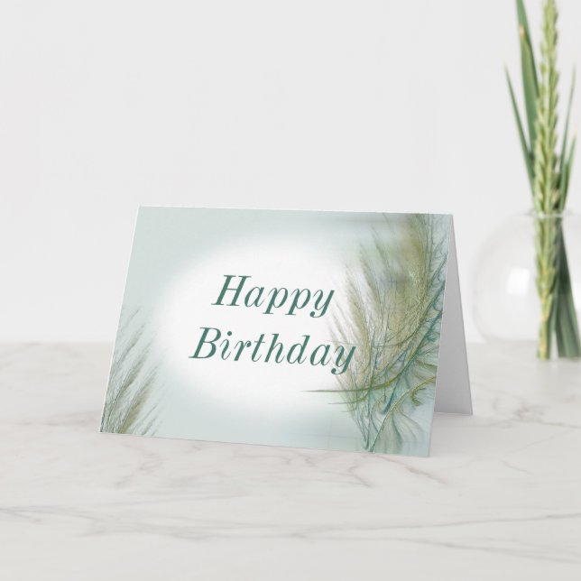 Tarjeta de cumpleaños del fractal (Anverso)